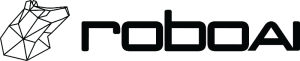 RoboAI rautalanka musta logo.