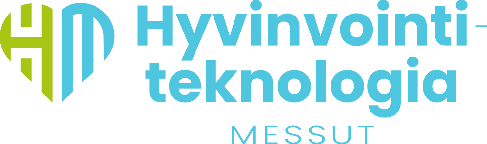 Hyvinvointiteknologiamessut Vaaka Vaalealle Pohjalle Hyvinvointiteknologiamessut logo.