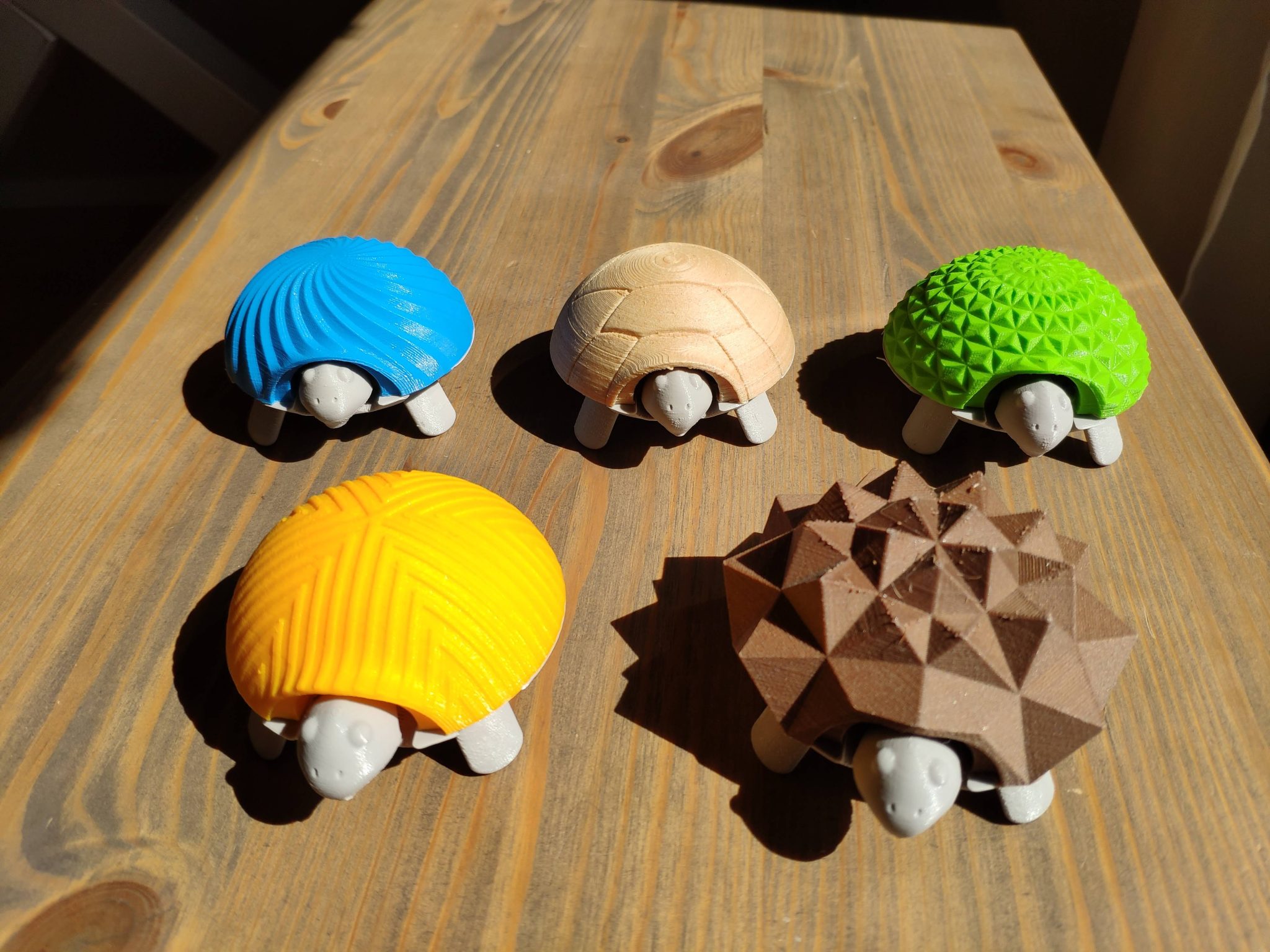 3D printed hedgehogs.