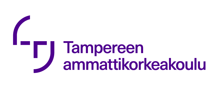 Logo TAMK 2rivi Fi Violetti RGB Tampereen ammattikorkeakoulu logo