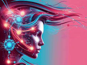 Tekoälyllä tehty kuva naishenkilön sivuprofiilista