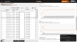 Kuvakaappaus WeldEye -ohjelmistosta