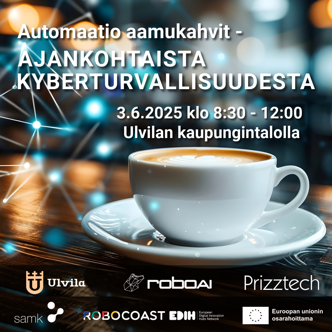 Automaatio-aamukahvit-tapahtuman mainos.