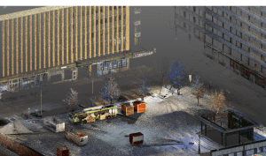 Laserkeilattu 3D-kuva Porin torista.