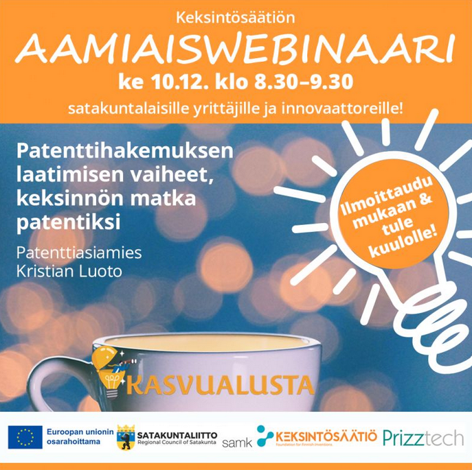 Aamiaiswebinaarin mainos.