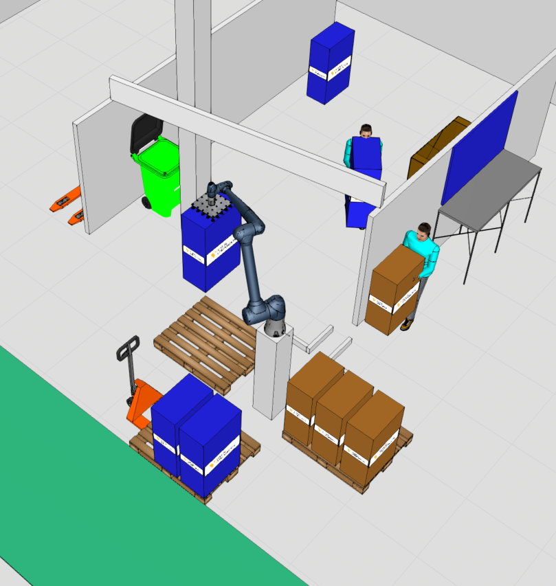 Screencapture from simulation software.