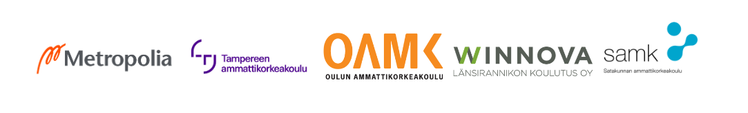 Hankkeen toteuttajien logot.