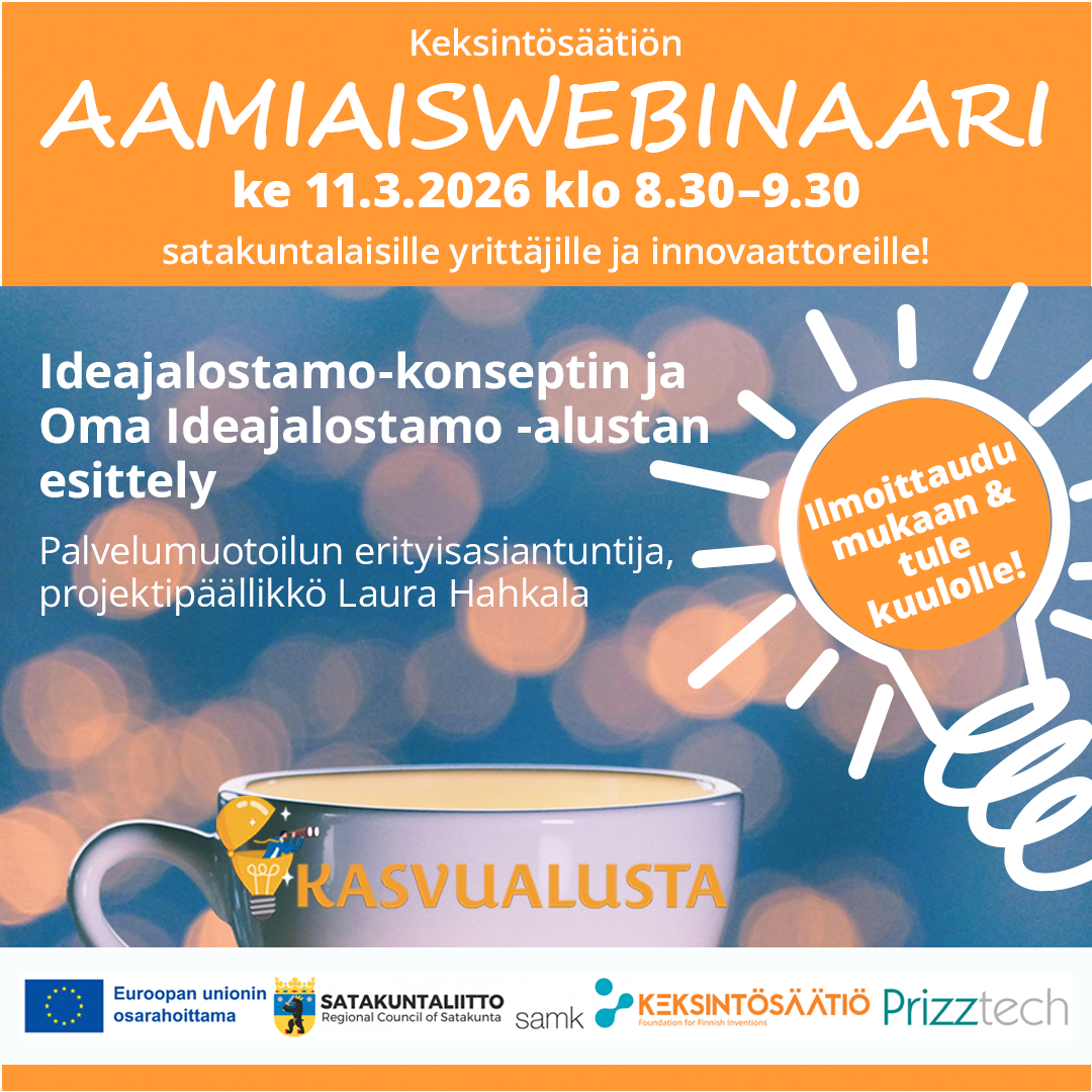 Aamiaiswebinaarin mainos.