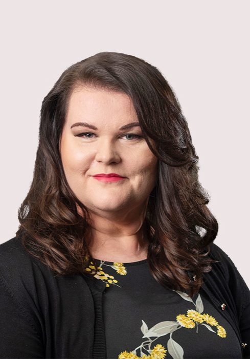 Closeup of Petra O'Rourke